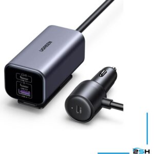 USB Car Charger, 2+2 Port, 24w, Black
