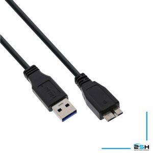 Câble USB 3.0 InLine® Type A mâle vers Micro B mâle noir 1,5 m