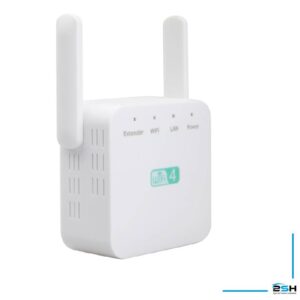 Repetidor Mini Router Sem Fio, Extensor de Alcance WiFi, Roteador AP, RJ45, 2 Portas, 300Mbps, 802.11b/s