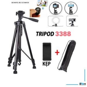 Trépied Yunfeng 3388 - Support de trépied pour téléphone et appareil photo avec télécommande